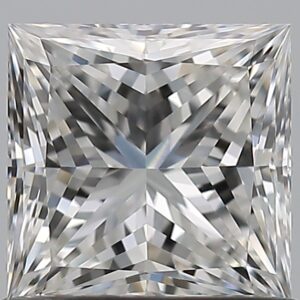0.9 carat, F colour, VS1 clarity, Princess shape, Natural Diamond.