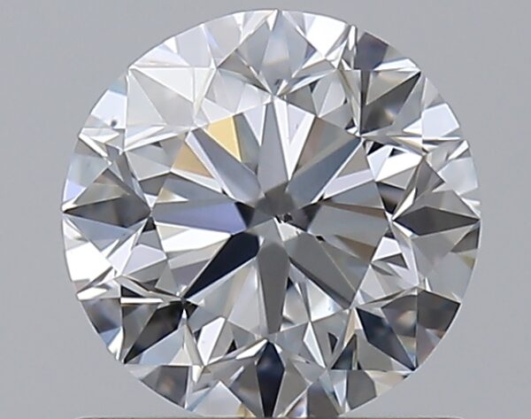 0.9 carat, D colour, SI1 clarity, Round shape, Natural Diamond.