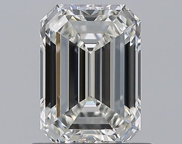 0.9 carat, H colour, VS1 clarity, Emerald shape, Natural Diamond.