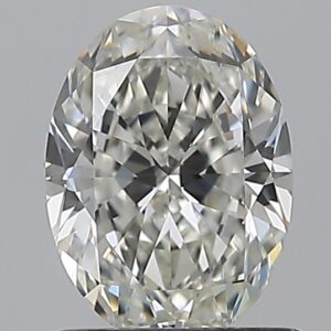 0.9 carat, H colour, VVS2 clarity, Oval shape, Natural Diamond.
