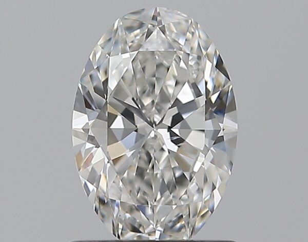 0.9 carat, F colour, SI1 clarity, Oval shape, Natural Diamond.