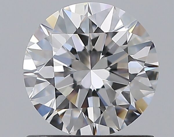 0.9 carat, D colour, IF clarity, Round shape, Natural Diamond.