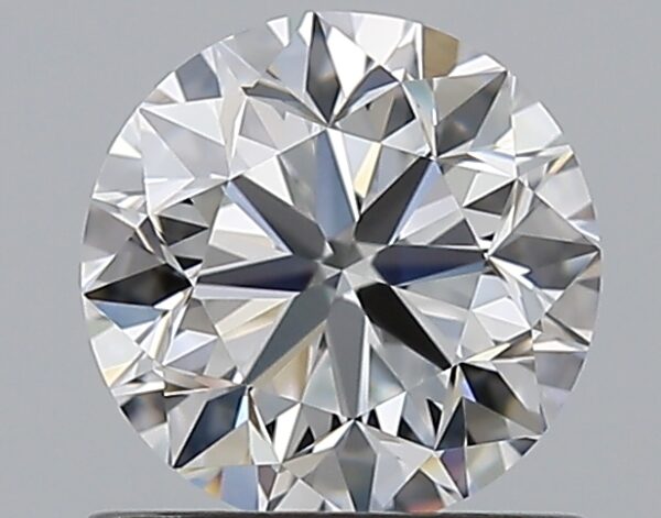 0.9 carat, D colour, VVS1 clarity, Round shape, Natural Diamond.