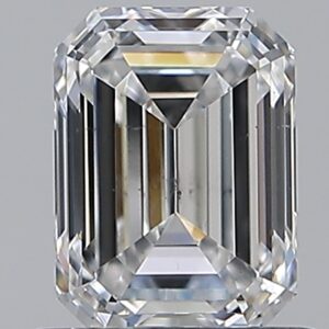 0.9 carat, D colour, VS2 clarity, Emerald shape, Natural Diamond.