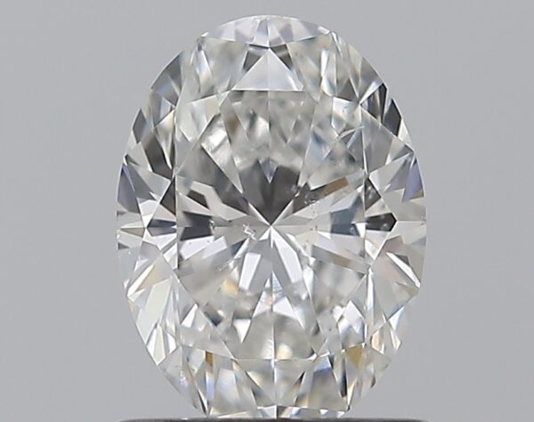 0.9 carat, F colour, SI1 clarity, Oval shape, Natural Diamond.