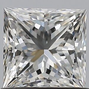 0.9 carat, H colour, VS2 clarity, Princess shape, Natural Diamond.