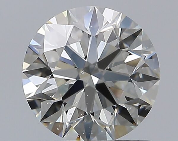 0.91 carat, H colour, SI2 clarity, Round shape, Natural Diamond.