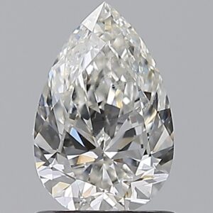 0.91 carat, G colour, SI2 clarity, Pear shape, Natural Diamond.