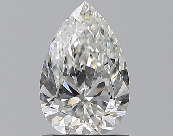 0.91 carat, G colour, SI2 clarity, Pear shape, Natural Diamond.