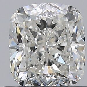 0.91 carat, H colour, SI1 clarity, Cushion shape, Natural Diamond.