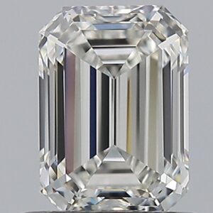 0.9 carat, G colour, VVS1 clarity, Emerald shape, Natural Diamond.