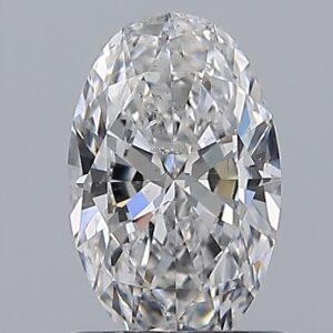 0.9 carat, E colour, SI2 clarity, Oval shape, Natural Diamond.