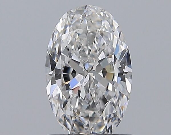 0.9 carat, E colour, SI2 clarity, Oval shape, Natural Diamond.