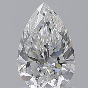 0.9 carat, E colour, VS1 clarity, Pear shape, Natural Diamond.