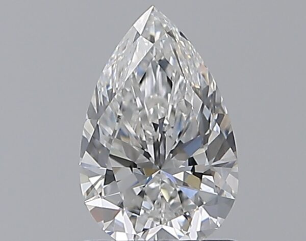 0.9 carat, E colour, VS1 clarity, Pear shape, Natural Diamond.