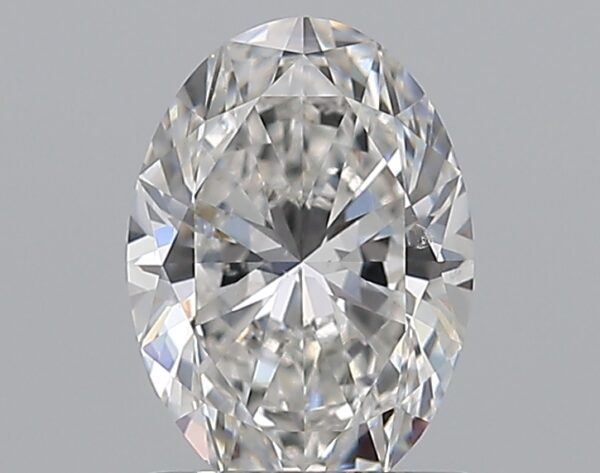0.9 carat, F colour, SI1 clarity, Oval shape, Natural Diamond.