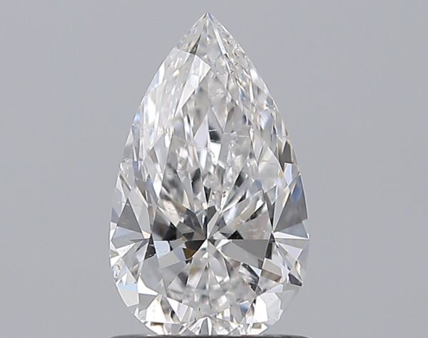 0.9 carat, E colour, SI2 clarity, Pear shape, Natural Diamond.