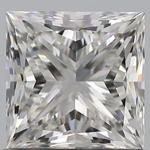 0.91 carat, H colour, VVS2 clarity, Princess shape, Natural Diamond.