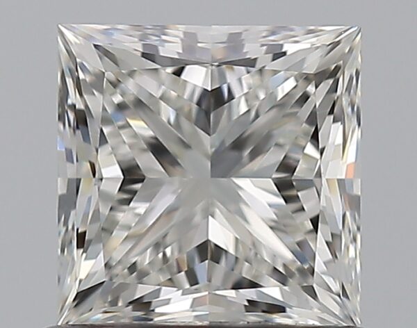 0.91 carat, H colour, VVS2 clarity, Princess shape, Natural Diamond.