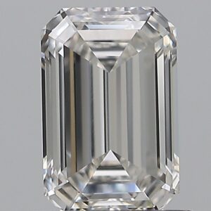 0.92 carat, H colour, VVS2 clarity, Emerald shape, Natural Diamond.