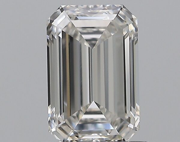 0.92 carat, H colour, VVS2 clarity, Emerald shape, Natural Diamond.