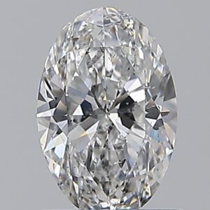 0.9 carat, E colour, SI2 clarity, Oval shape, Natural Diamond.