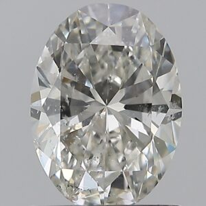 0.91 carat, H colour, SI2 clarity, Oval shape, Natural Diamond.
