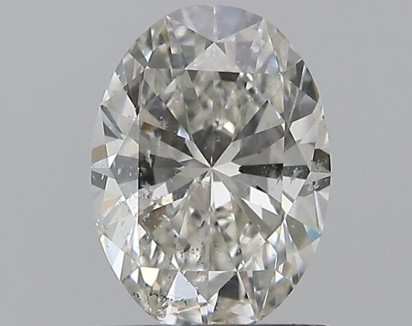 0.91 carat, H colour, SI2 clarity, Oval shape, Natural Diamond.