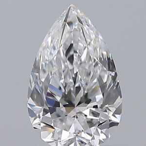 0.9 carat, D colour, VS2 clarity, Pear shape, Natural Diamond.