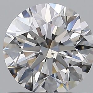 0.9 carat, D colour, SI1 clarity, Round shape, Natural Diamond.