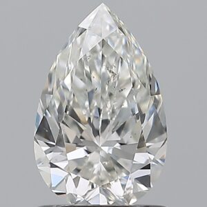 0.91 carat, G colour, SI2 clarity, Pear shape, Natural Diamond.