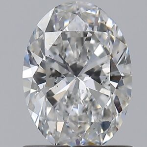 0.9 carat, F colour, SI1 clarity, Oval shape, Natural Diamond.