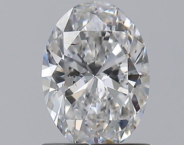 0.9 carat, F colour, SI1 clarity, Oval shape, Natural Diamond.