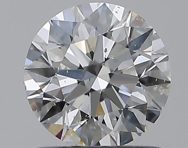 0.9 carat, F colour, SI2 clarity, Round shape, Natural Diamond.