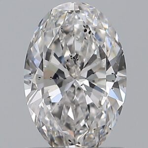0.9 carat, E colour, SI2 clarity, Oval shape, Natural Diamond.