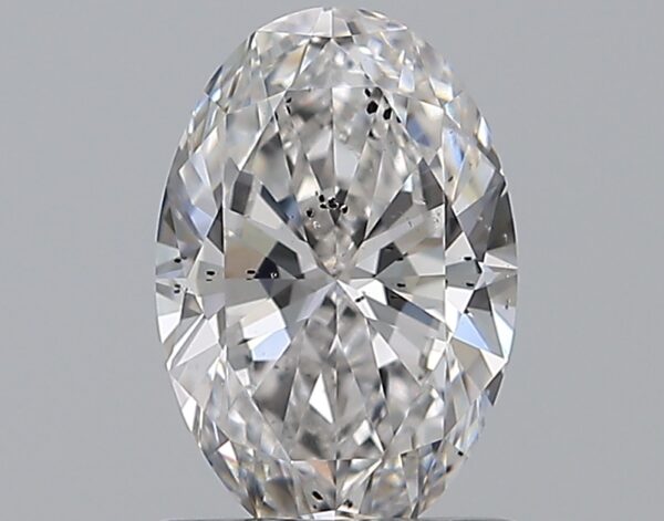0.9 carat, E colour, SI2 clarity, Oval shape, Natural Diamond.