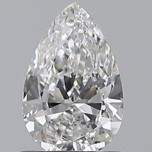 0.9 carat, F colour, VS1 clarity, Pear shape, Natural Diamond.
