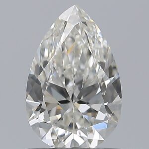 0.9 carat, G colour, VS2 clarity, Pear shape, Natural Diamond.