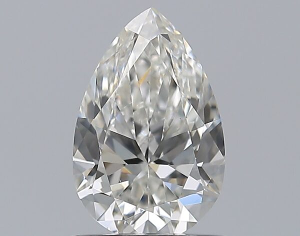 0.9 carat, G colour, VS2 clarity, Pear shape, Natural Diamond.