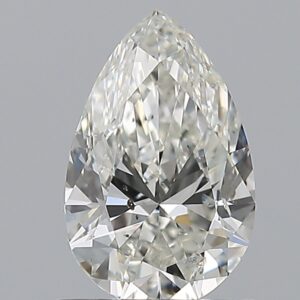 0.9 carat, H colour, SI2 clarity, Pear shape, Natural Diamond.