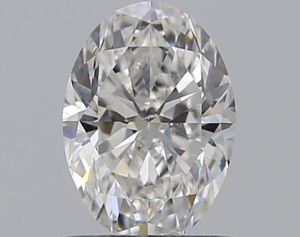 0.9 carat, F colour, SI1 clarity, Oval shape, Natural Diamond.