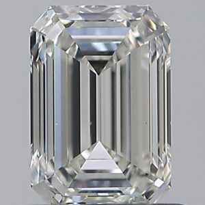 0.9 carat, H colour, VS1 clarity, Emerald shape, Natural Diamond.