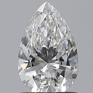 0.9 carat, F colour, VS2 clarity, Pear shape, Natural Diamond.