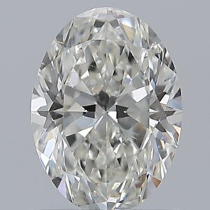 0.9 carat, H colour, SI1 clarity, Oval shape, Natural Diamond.