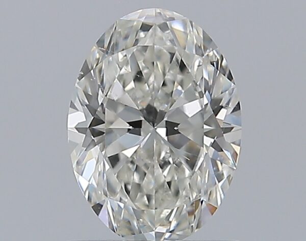 0.9 carat, H colour, SI1 clarity, Oval shape, Natural Diamond.