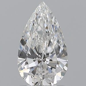 0.9 carat, E colour, VS1 clarity, Pear shape, Natural Diamond.