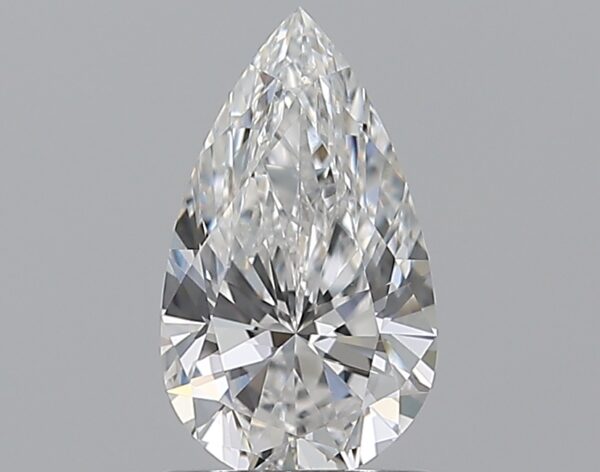 0.9 carat, E colour, VS1 clarity, Pear shape, Natural Diamond.