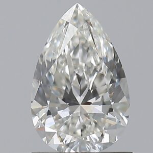 0.9 carat, H colour, VVS2 clarity, Pear shape, Natural Diamond.