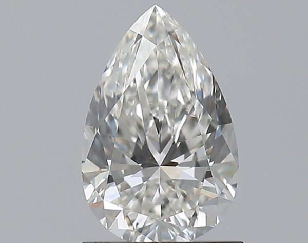 0.9 carat, H colour, VVS2 clarity, Pear shape, Natural Diamond.