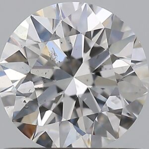 0.9 carat, D colour, SI2 clarity, Round shape, Natural Diamond.